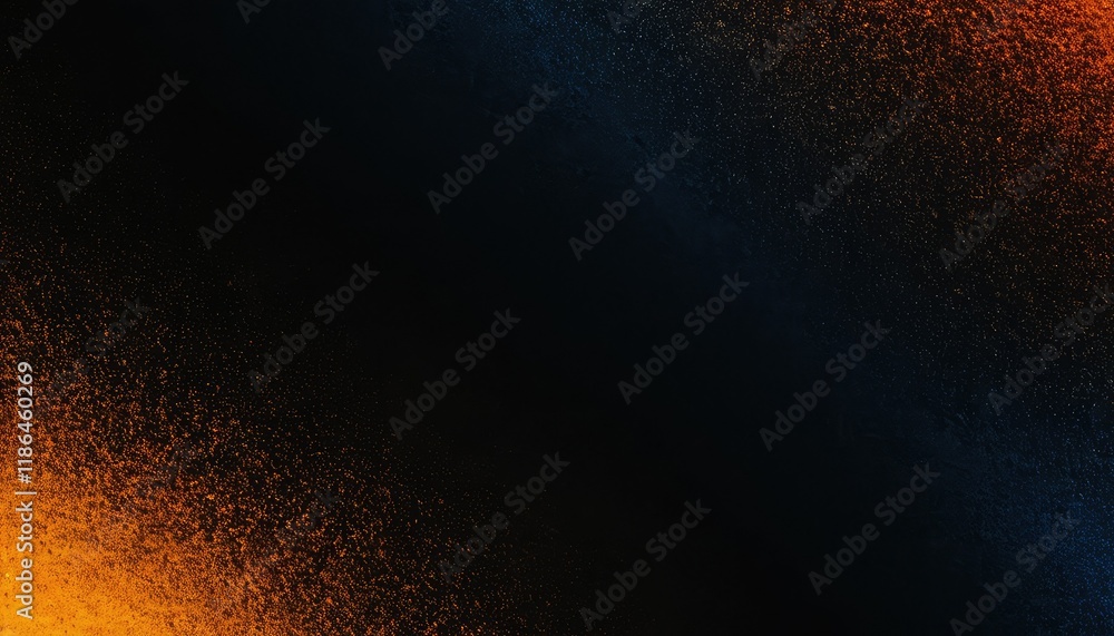 Poster A wave of golden particles Abstract background with dynamic wave Blue background with moving particles 3d rendering
5