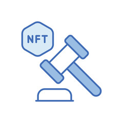 Fototapeta premium Auction vector icon