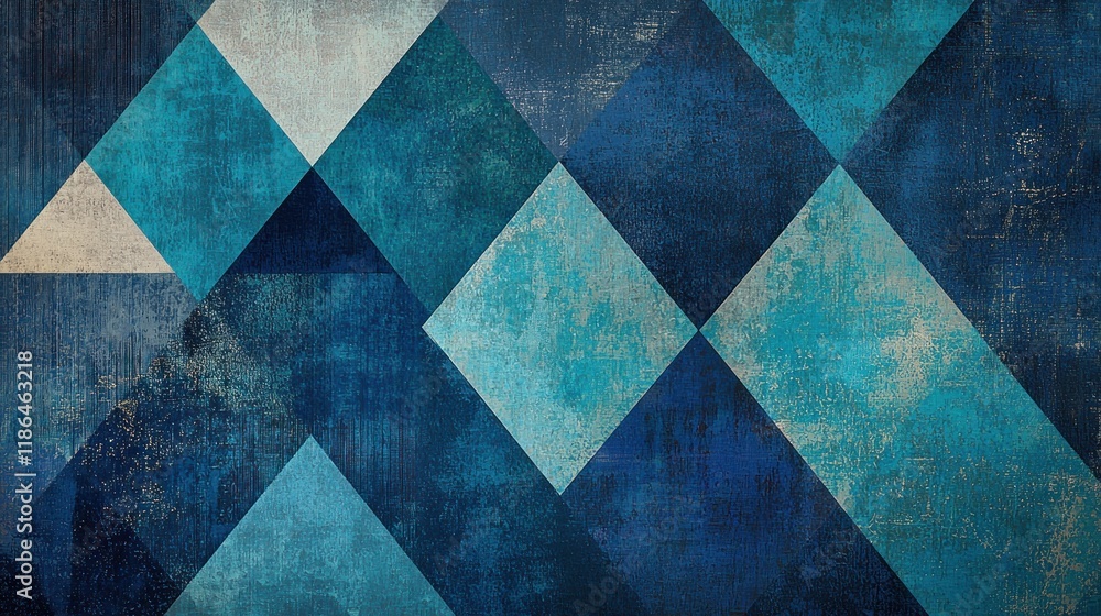 Aufkleber cool geometric patterns on abstract background