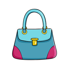 mom s handbag vector icon, mother’s day vector illustration - simple illustration of mom s handbag perfect for logos, and mother’s day -themed designs.