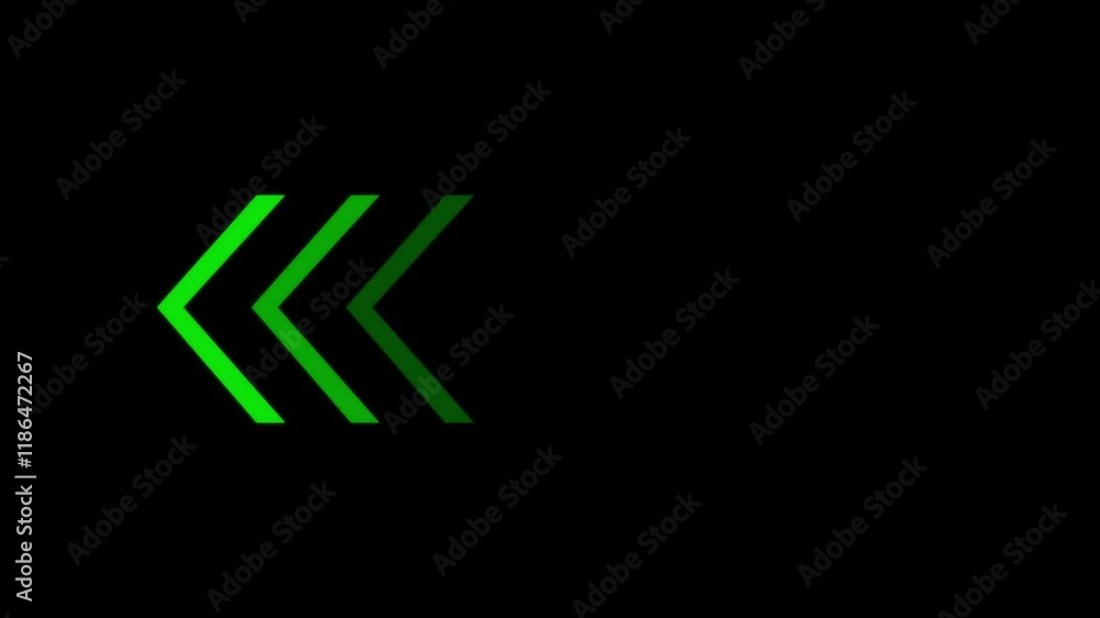 Aufkleber left direction arrows animation abstract directional swipe arrow pointer icon shape, sign, signal, s