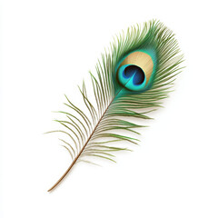 Obraz premium vibrant peacock feather showcasing intricate patterns and vivid colors