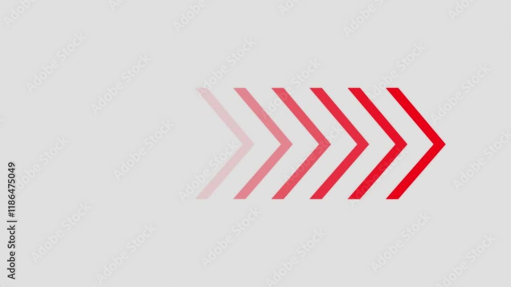 Poster arrow moving right on white background abstract bright business colorful digital direction motion mo