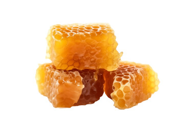 Honeycomb slice on transparent background PNG.

