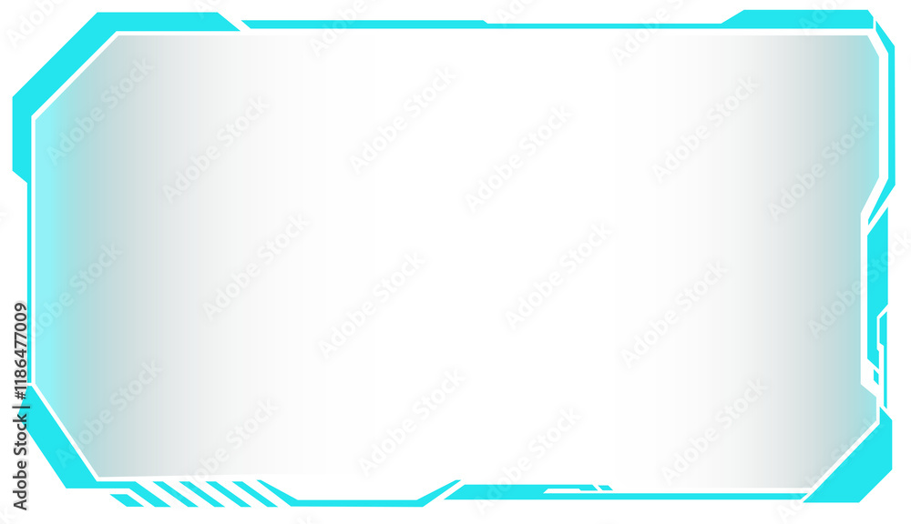 Poster digital technology style line and element on transparent background