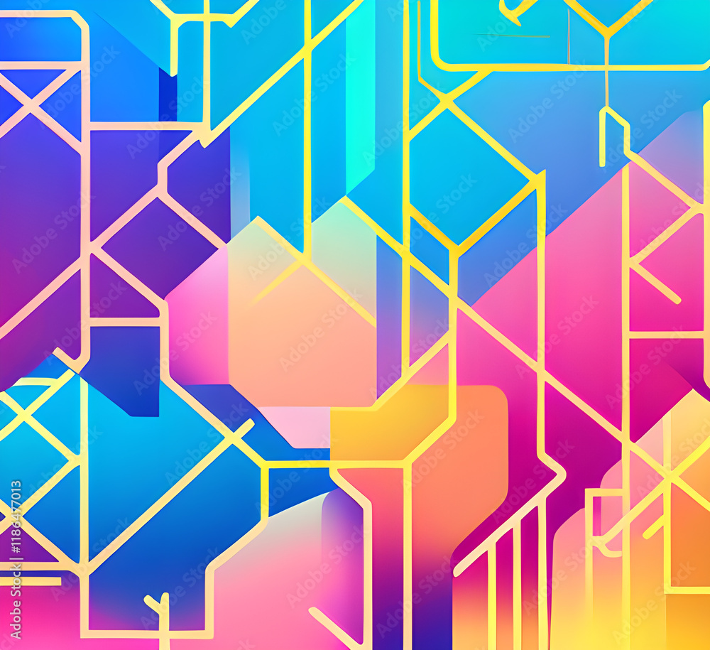 Poster blue tech lines universal background simple science and technology business line technology backgrou