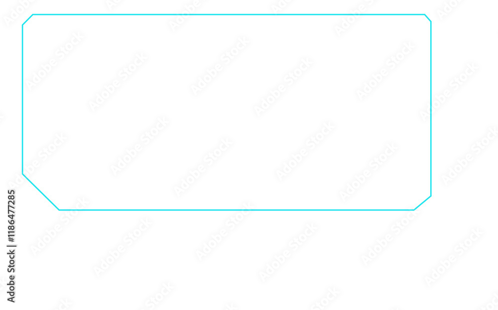 Poster digital technology style line and element on transparent background