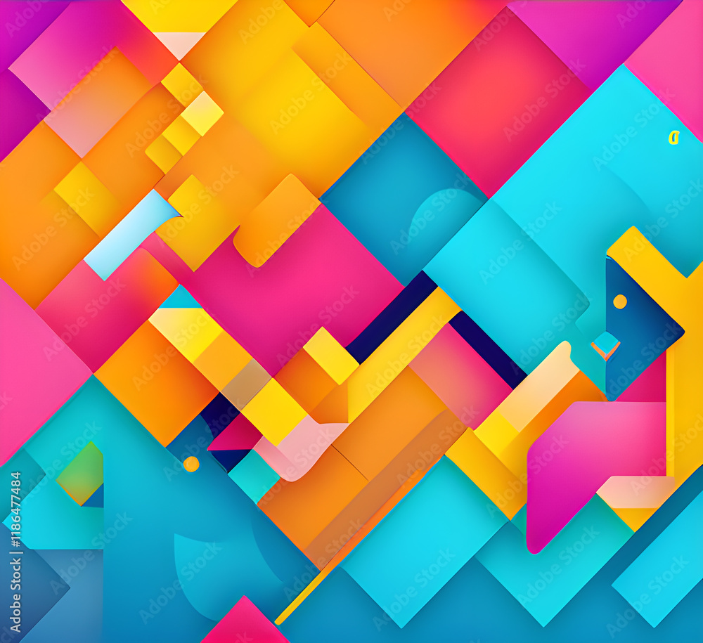 Poster blue tech lines universal background simple science and technology business line technology backgrou