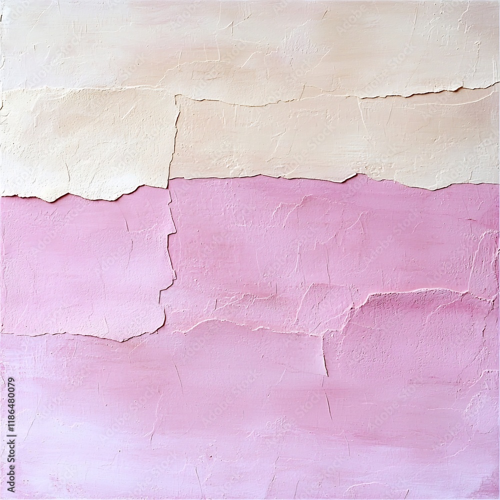 Poster serene and refined pastel background with a gradient transition from soft pink to beige enhanced by 