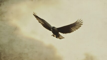 Obraz premium Majestic Bird in Flight