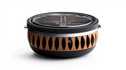 Portable Camping Grill on Transparent Background