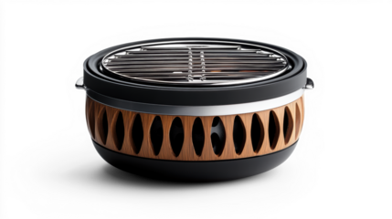 Portable Camping Grill on Transparent Background