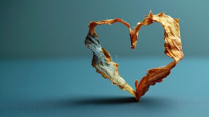 Close-up of hands forming a heart, finely detailed with smooth skin and a solid color background 