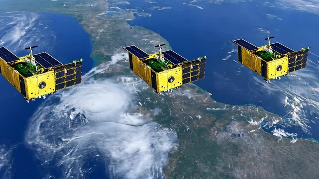 Satellites monitor tropical storm activity over land and ocean from orbit