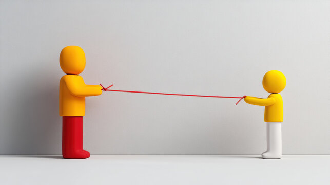 Relationship, A detailed 3D visualization of a parent helping a child tie their shoelaces, showcasing high fidelity and intricate design elements.