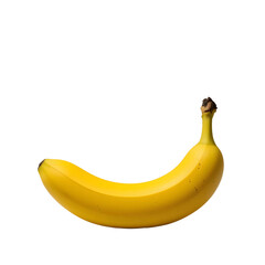 Bright Yellow Banana Isolated on a Black Background  Fresh and Ripe Fruit Perfect for Health Nutrition and Design Content 