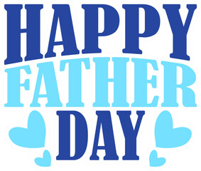Happy Father Day Lettering Sticker
