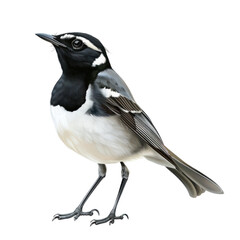 Obraz premium Photorealistic Isolated Wagtail Bird with Clean transparent background for Nature and Wildlife Use