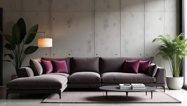 Luxurious Living Room Design with Sleek and Cozy Elements