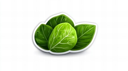 Obraz premium Fresh green spinach leaves, vibrant and healthy, perfect for salads or smoothies.