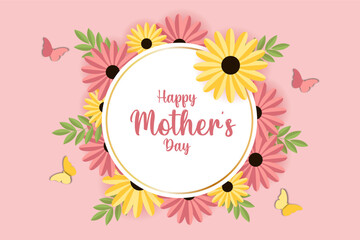  Happy mother's day design for card, invitation, poster, flyer, web design