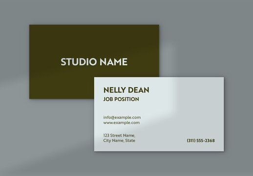 Minimal Business Card Layout