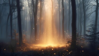 A soft glowing mist swirling gently through a dark background creating a mysterious ambiance
