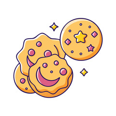 eid cookies vector icon, eid al-fitr vector illustration - simple illustration of eid cookies perfect for logos, and eid al-fitr-themed designs.