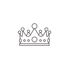 Prince king crown vector emoji face 