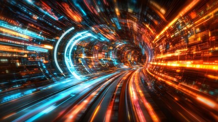 Light speed data tunnel