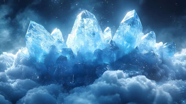 An Elegant Serene Moonstone Crystal Background Ideal for Evoking Calmness and Promoting Relaxation