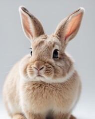 Obraz premium Cuddly Rabbit A adorable rabbit with a twitching nose floppy ear