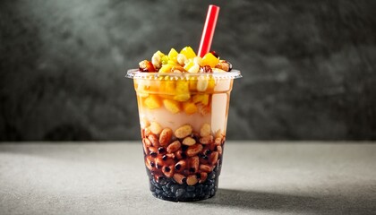 The drink is a fusion of textures and flavors that excites the palate.  