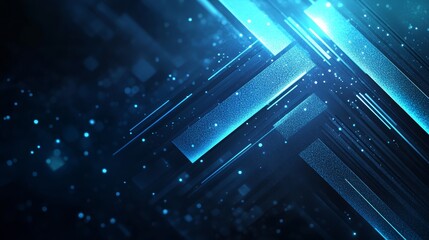 Blue technology line background