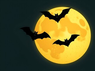 halloween background with bats