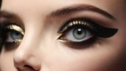 Fototapeta premium Evening Eye Makeup Enhancing Woman’s Look