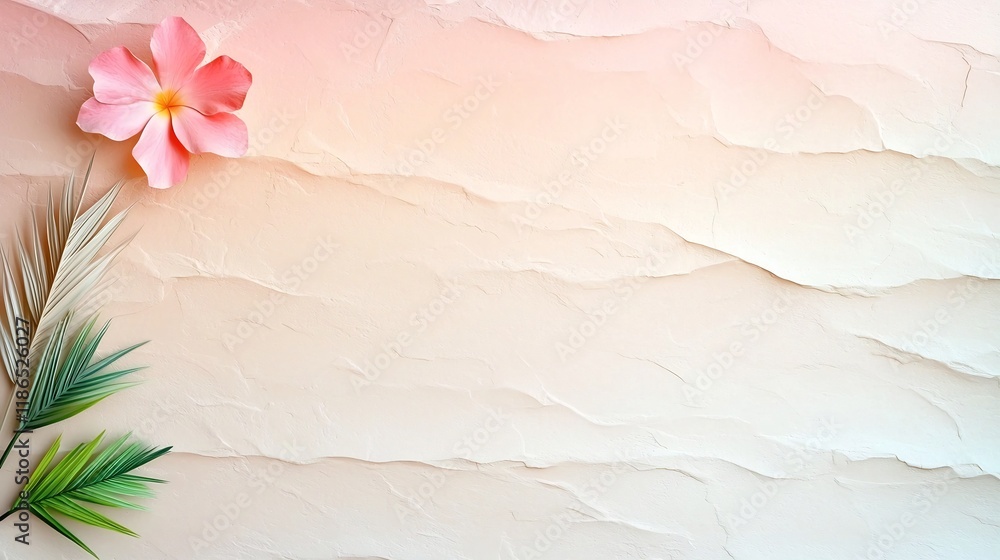 Poster soft harmonious pastel gradient background with a delicate textured overlay creating a modern elegan