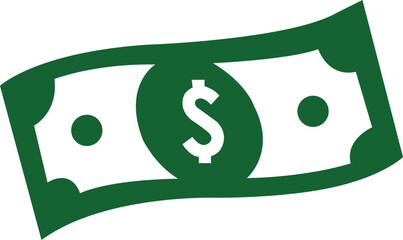 Money clip art design on plain white transparent isolated background for sign, decal, card, shirt, hoodie, sweatshirt, apparel, tag, mug, icon, poster or badge