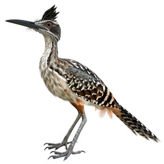 Obraz premium Detailed Image of a Roadrunner Bird Isolated on a Clean transparent background for Nature and Wildlife Illustrations