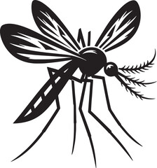 black and white mosquito