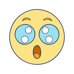 surprised eyes vector icon, fools’ day vector illustration - simple illustration of surprised eyes perfect for logos, and fools’ day-themed designs.