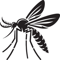 silhouette of a mosquito