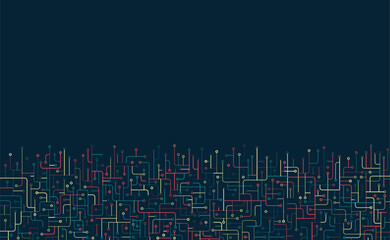 Circuit board. High-tech technology background. Cyber connection electronic. Networking connections background