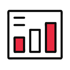 Graph and Data Analysis Icon - Ideal for Digital Projects and Presentations