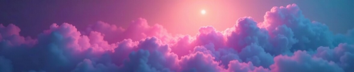 Fototapeta premium Softly glowing mists shrouded a luminous halo, ethereal, shimmering