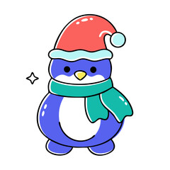 Festive Penguin Clipart - Ideal for Digital and Print Christmas Projects