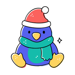 Festive Penguin Clipart - Ideal for Digital and Print Christmas Projects