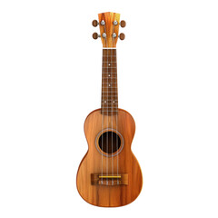 Naklejka premium Photorealistic Ukulele on Clean transparent background, Isolated and Ready for Use in Various Creative Projects