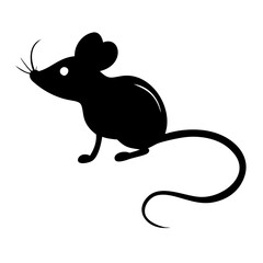 Simple Rat Silhouette Vector - Ideal for Branding and Creative Use