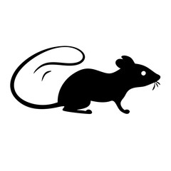 Simple Rat Silhouette Vector - Ideal for Branding and Creative Use